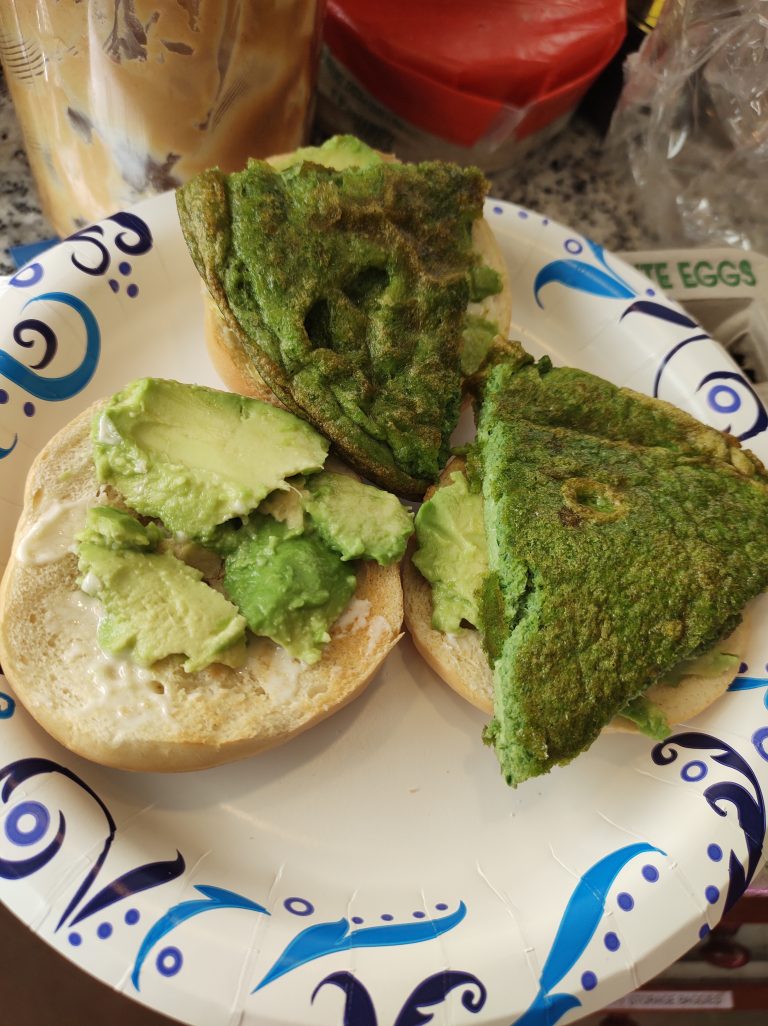 Green Eggs, No Ham (Puffy Kale Omelet)