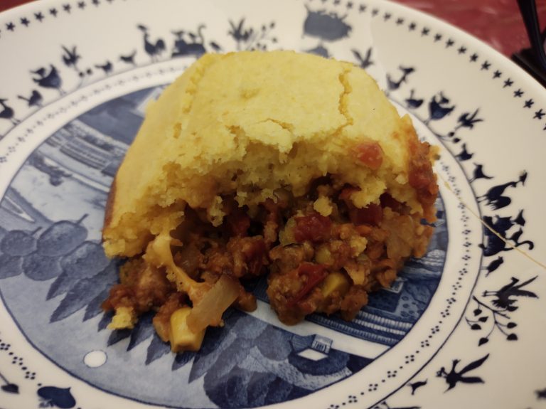 One Skillet Cornbread Casserole