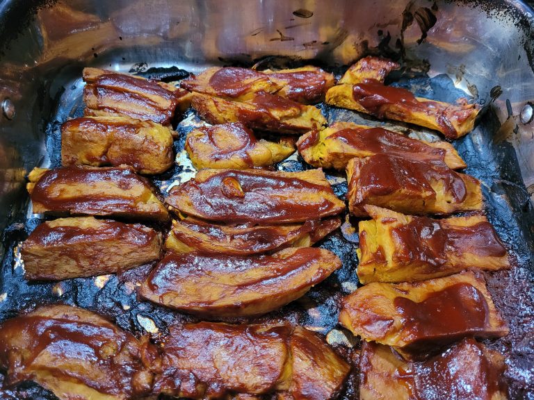 Yam Seitan BBQ Ribs