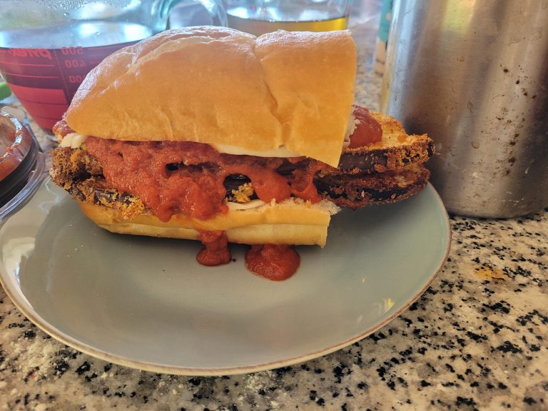 Easy Eggplant Grinders