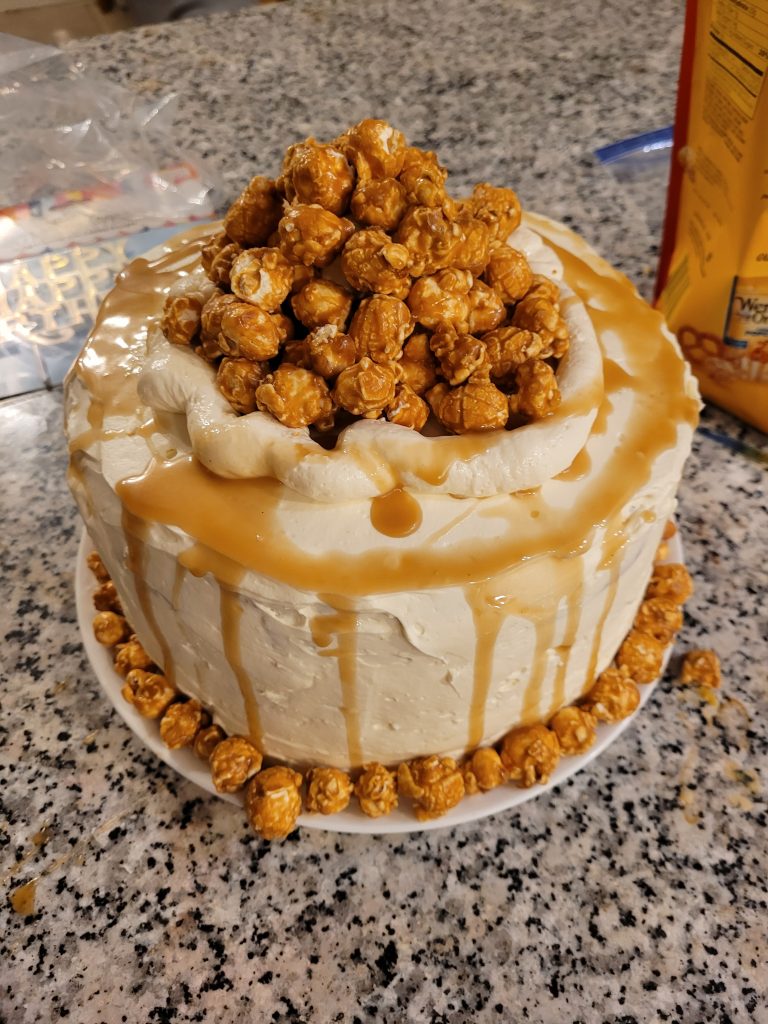 Caramel Corn Cake
