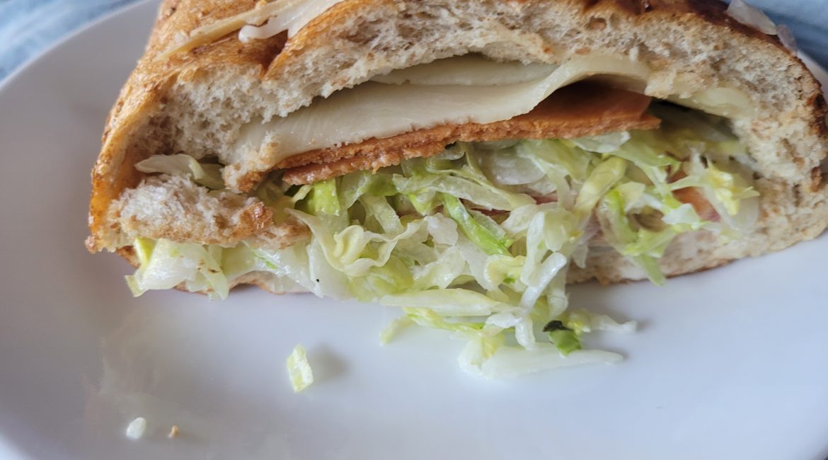 Viral Grinder Salad Sandwich - The Redneck Vegetarian