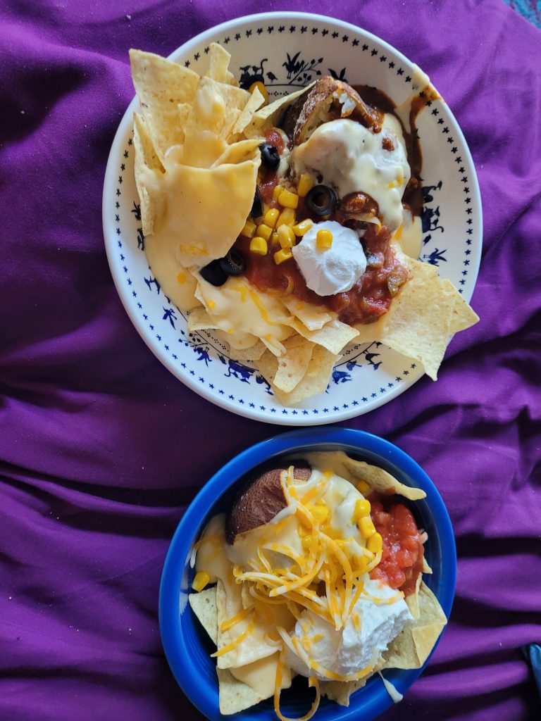 Baked Potato Nacho Bar