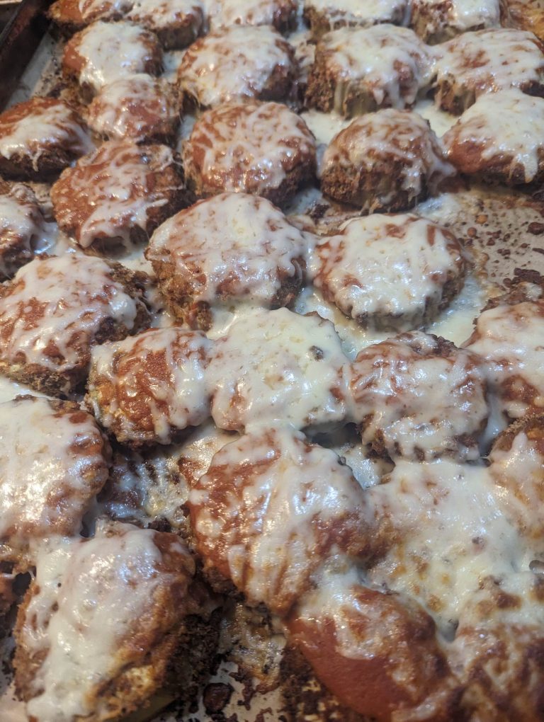 Sheet Pan Eggplant Parmesan