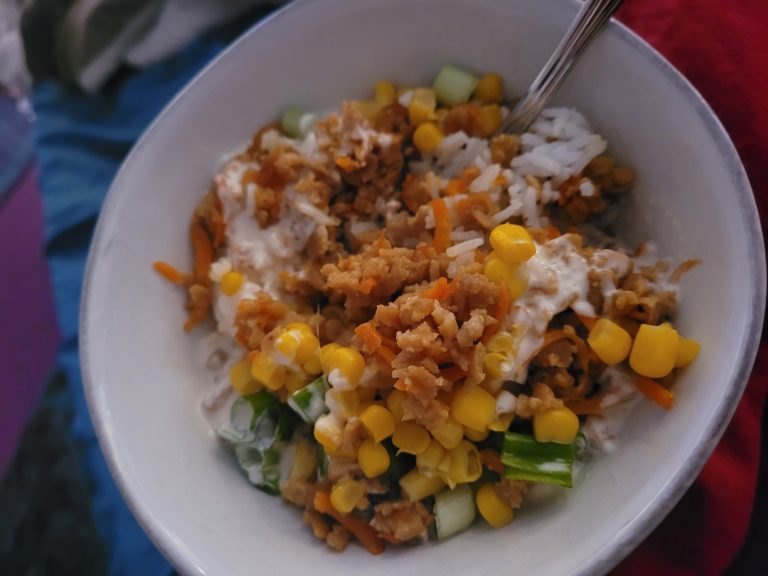 Easy TVP Rice Bowls