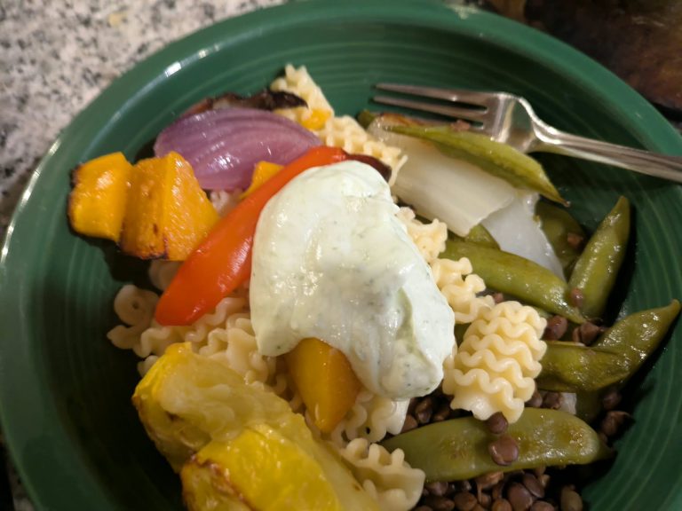 Autumn Harvest Bowls with Creamy Lemon Basil Sauce